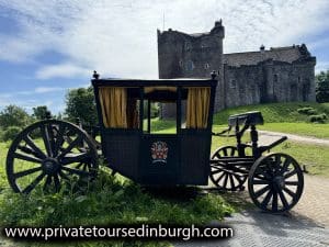 Grant carriage doune castle outlander filming